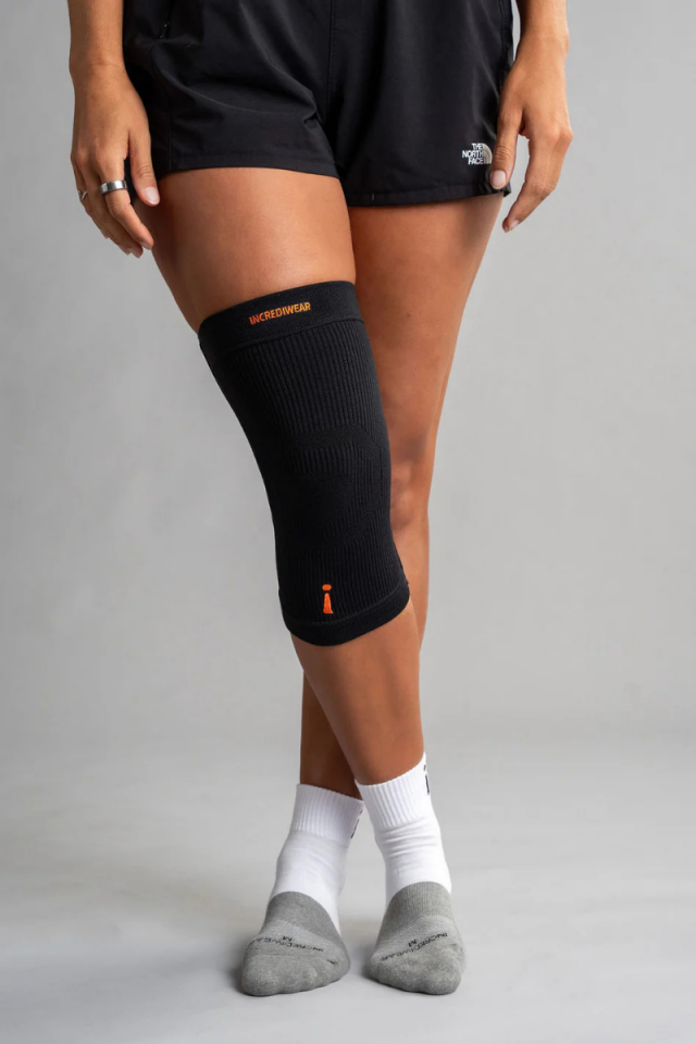 INCREDIWEAR 7/24 Infrared Kızılötesi Dolaşımı Destekleyen Premium Diz Desteği Siyah - 3XL